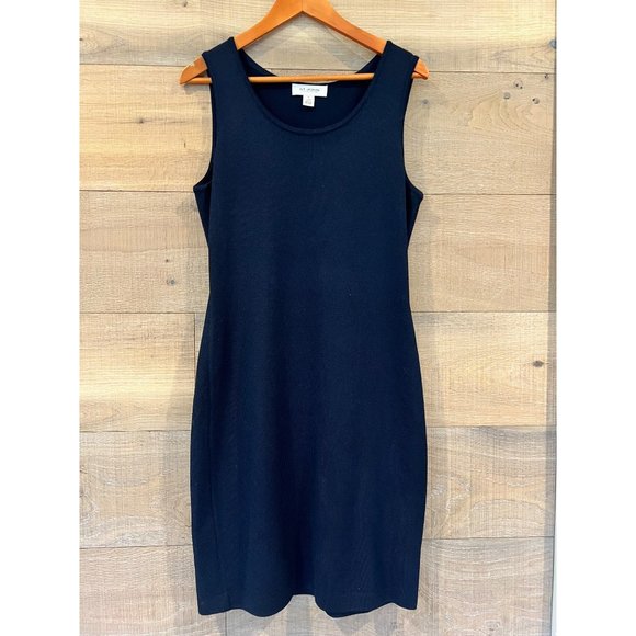 NWOT St John Collection Sleeveless Milano caviar wool Knit Dress Size 10 - Picture 2 of 9